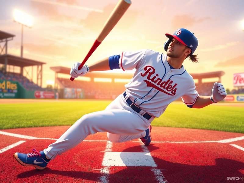 Collection of baseball games on Nintendo Switch including MLB The Show and Super Mega Baseball