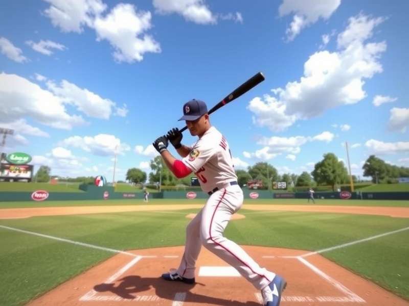 Close-up of a baseball game on a mobile phone and a real baseball glove
