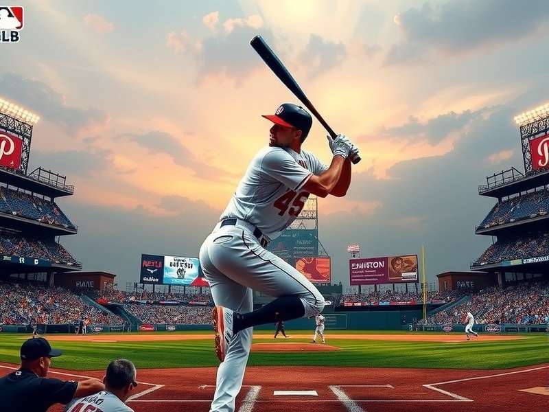 Screenshot of MLB.com homepage showing live scores, news, and video highlights