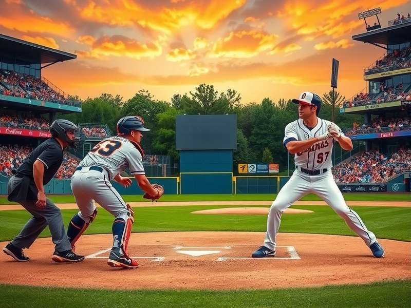 College baseball player hitting a home run during a daytime game
