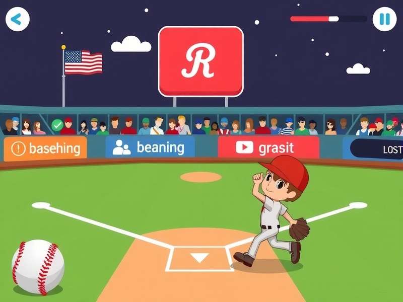 Doodle Baseball game screenshot showing unblocked gameplay on a browser