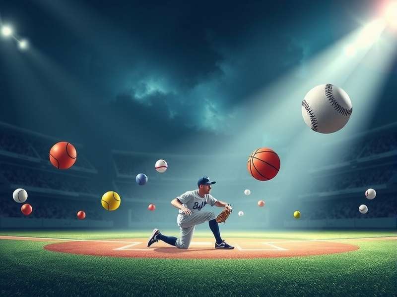 Major League Baseball game at sunset showing a pitcher in motion