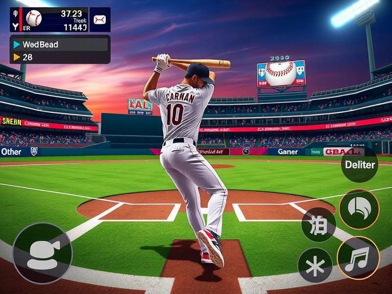 Screenshot of popular unblocked baseball game on Miniclip platform