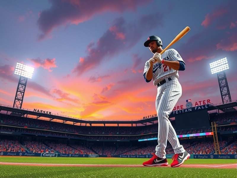 Live baseball game action at a major league stadium in 2024