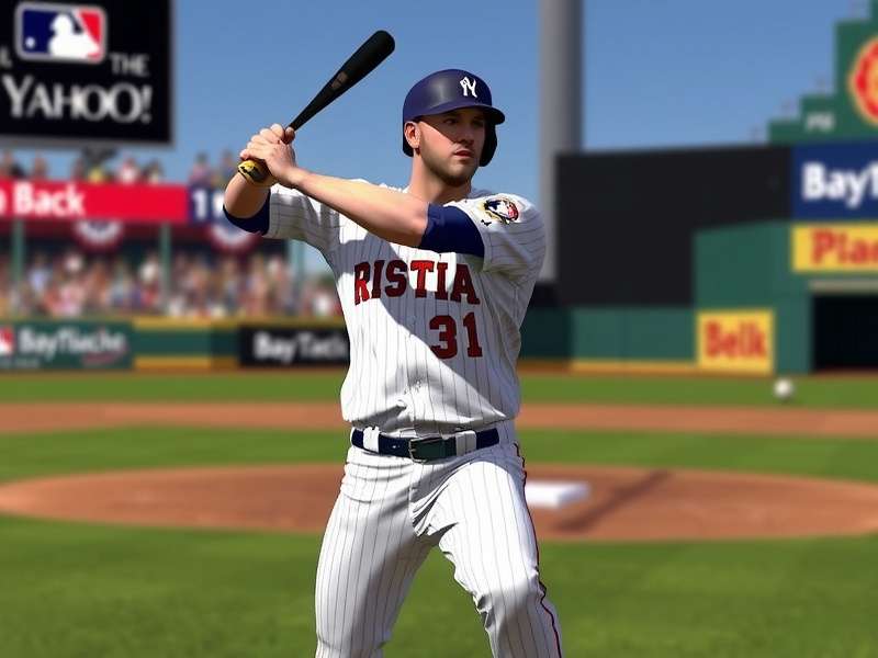 Yahoo Fantasy Baseball dashboard showing team management and player stats