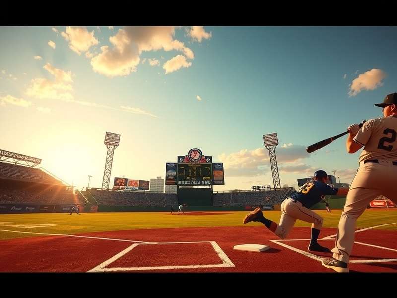 Piazza Baseball game screenshot showing intense batting action