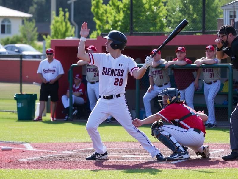 NCS Baseball Championship game intense action shot