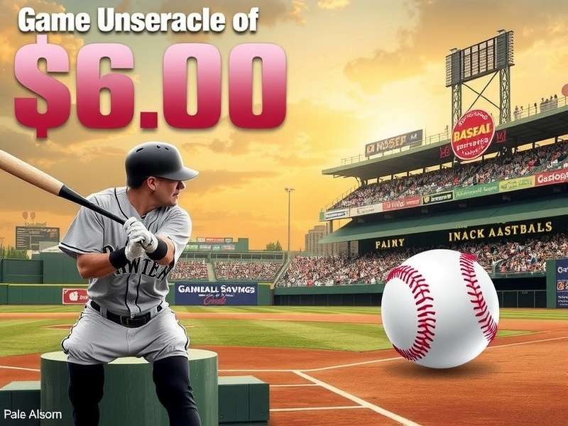 A family enjoying a baseball game with hot dogs and drinks, representing affordable ballpark fun