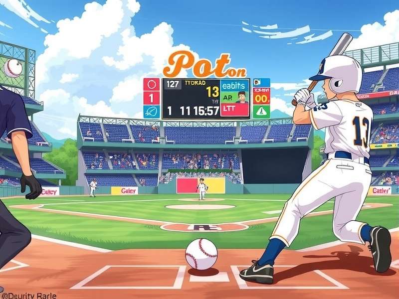 Baseball Game batting interface and controls