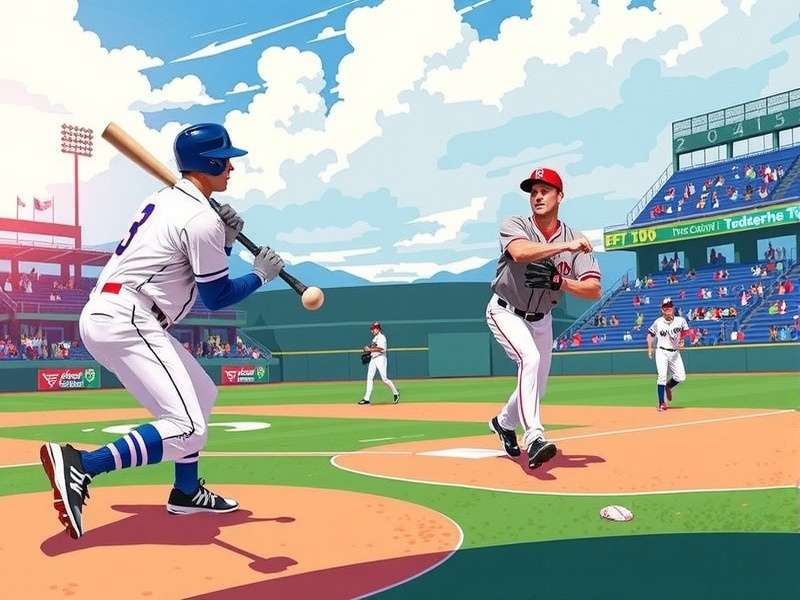 Baseball game on TV screen with fans watching