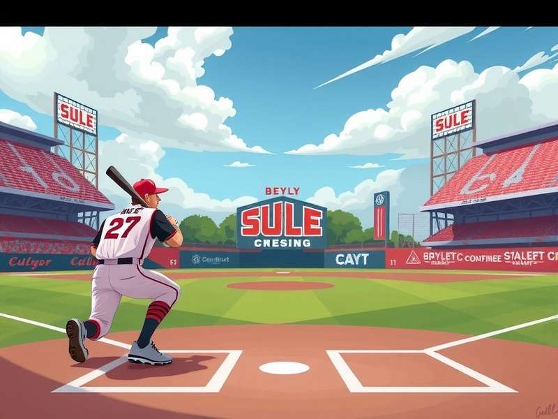 Vintage black and white photo of a historic baseball game