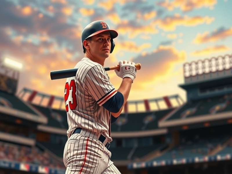 A panoramic view of a packed baseball stadium during a night game, with lights illuminating the field