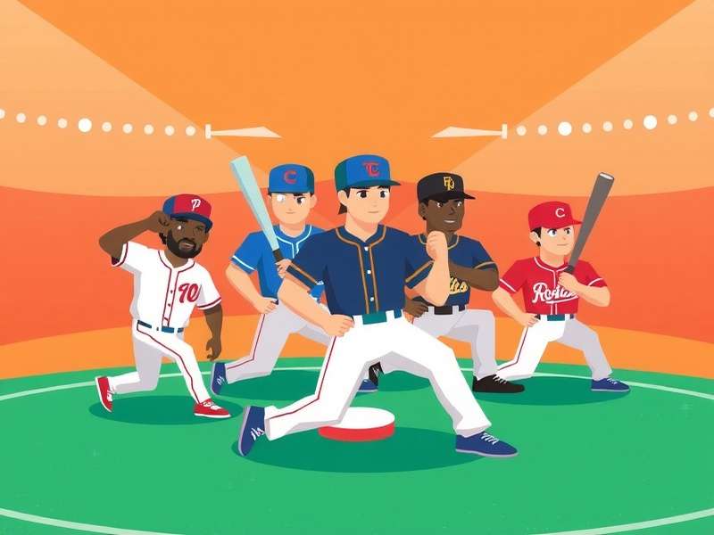 Panoramic view of a packed modern MLB stadium at dusk with lights on