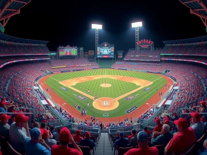 Exciting live baseball game action with batter and catcher