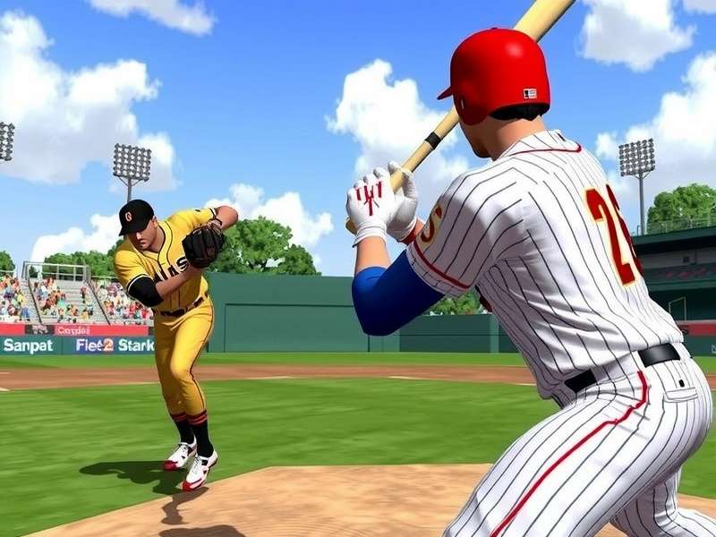 A collage of various free online baseball game interfaces on different devices