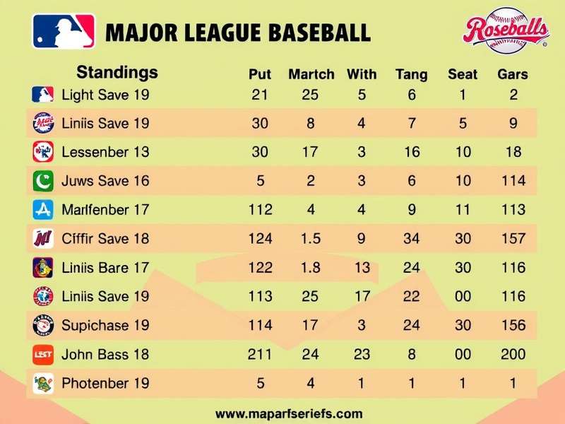 2024 MLB American and National League Standings Race Visualized