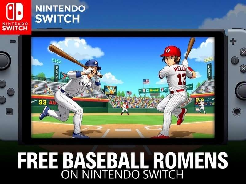 Friends playing baseball game on Nintendo Switch together