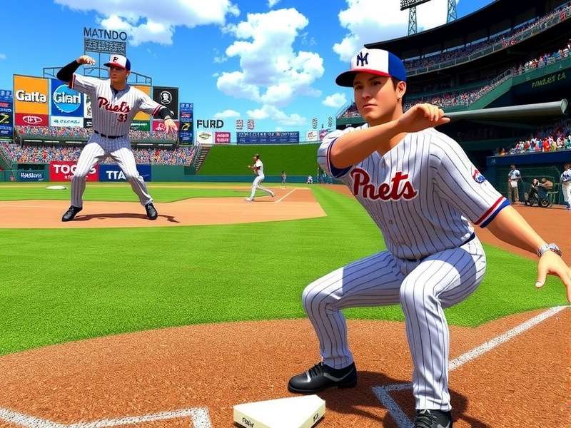 Screenshot collage of popular free baseball games on Xbox console