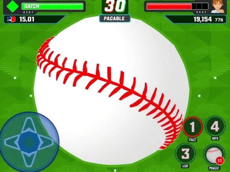 Digital baseball game screenshot showing a hitter at bat on ESPN Arcade interface
