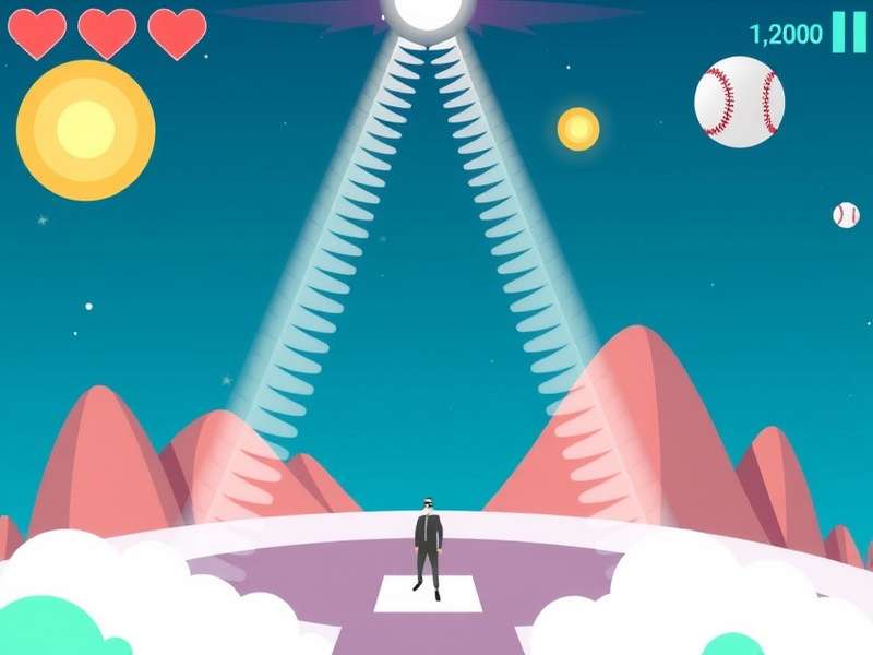 Cosmic Baseball gameplay screenshot showing futuristic stadium and player