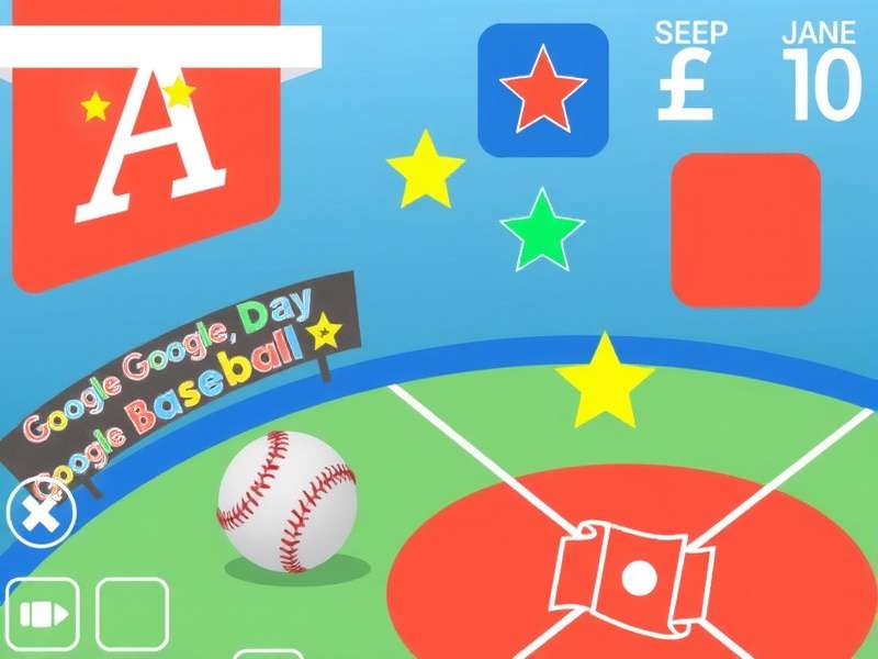 Google Doodle Baseball Game Unblocked gameplay screenshot showing batter at the plate