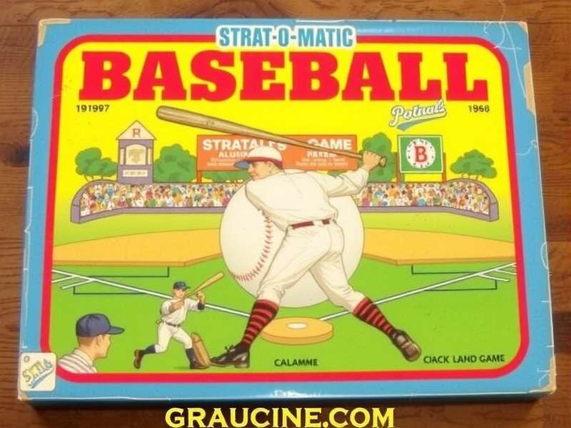 1969 Strat-o-matic Baseball Game box set with player cards and dice