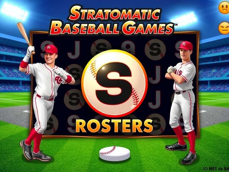 Stratomatic Baseball roster strategy visualization showing player card analysis and lineup optimization